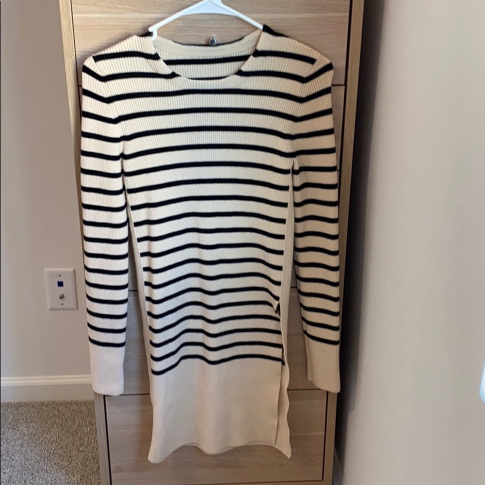 Split sweater dress